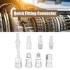 Quick Fitting Connector Kit,8Pcs 3/8 Pneumatic Quick Fittings Release Plug