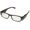 Foster Grant Mens Lloyd Lightspecs Lighted Glasses Reading, Black/Transparent, 59