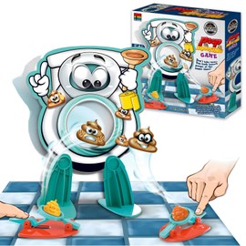 Poop Shoot Game,Shoot The Poop Family Toy with 12 Poops,2 Launchers,1 Sticker,Funny Toilet Toy Poo Toilet Game Poo Shoot Game Joke Prank Toy Novelty Poo Games for Kids Boys Girls Chrstmas Family Party