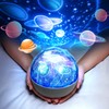 Solar System for Kids Projector Night Light, 360°Rotating+5 Films Planets