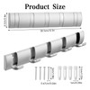 cobee 2 Pack Coat Rack Wall Mount with 5 Retractable