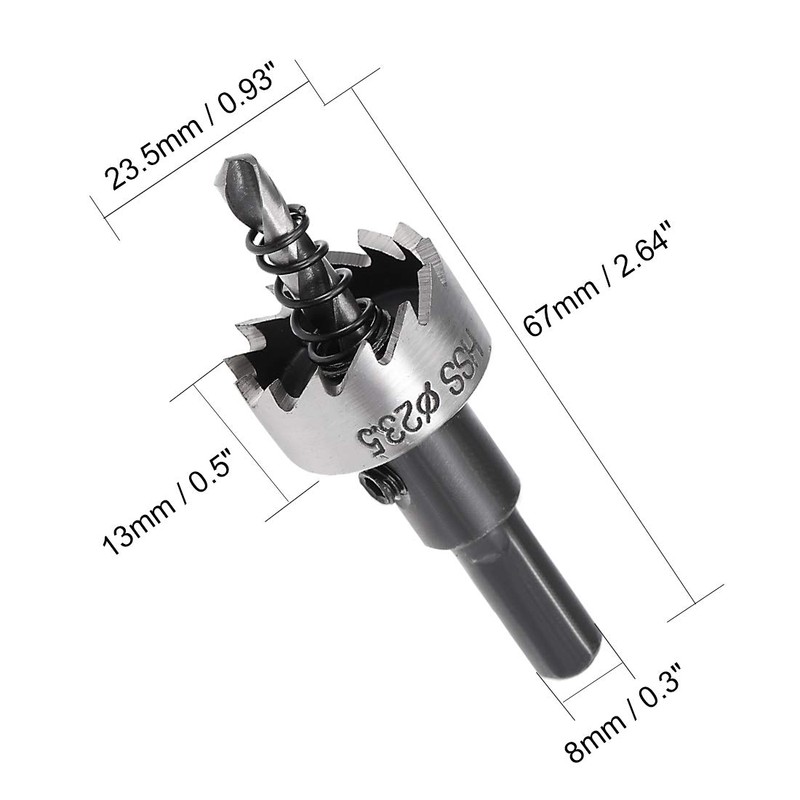 Sourcingmap 23.5mm HSS Drill Bit Hole Saw Cutter for Metal