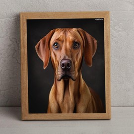 OKSGYTA DIY Paint by Number for Adults Beginner, Rhodesian Ridgeback Dog, Painting by Number Oil Painting with Brushes and Acrylic Pigment, 40x50cm Frameless