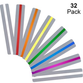 32 Pieces Guided Reading Strips Strips Colored Colorful Bookmark - Helps with Dyslexia for Children and Teacher Teaching (Mixed Colors)