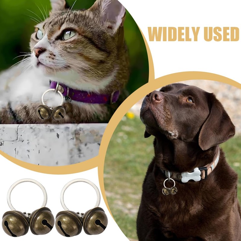 WUSJCOF 2 Sets Pet Tracker Bells for Cats and Dogs,