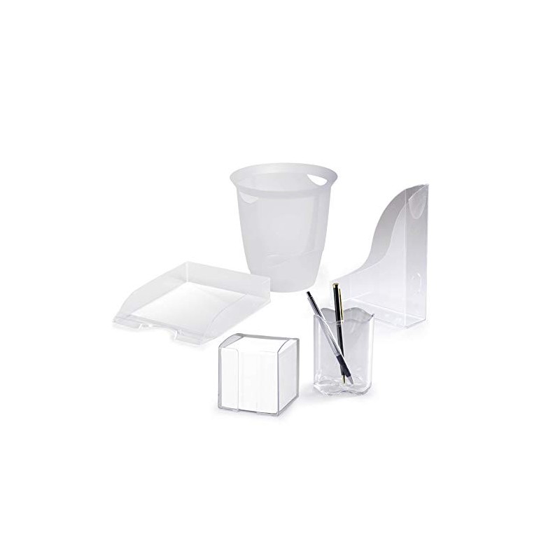 Durable Trend Note Box with 800 White Paper Notes -