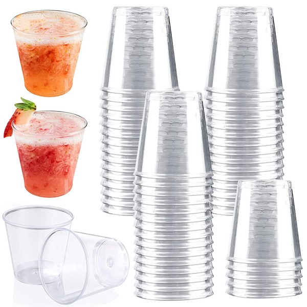 GAROMIA Pack of 50 Plastic Shot Glasses, 3 cl/30 ml Shot Glasses, Plastic Cups, Drinking Cups, Transparent Shot Cups, Plastic Drinking Cups, Reusable Glasses for Parties, Christmas