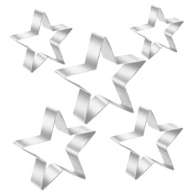 Star Cookie Cutters, 4th of July Cookie Cutters, Holiday Cookie Cutters,Stainless Steel Molds for Christmas, Graduation, Birthday Party