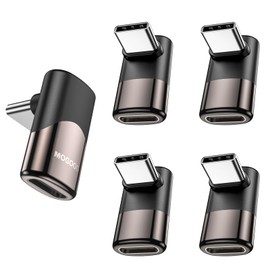 MOGOOD USB C 90 Degree Adapter, C Male to C Female USB C Extender Adapter Type-C Data Transfer PD100W Fast Charging and 8K@60Hz Video Through, for Steam Deck Accessories and More Type C Devices