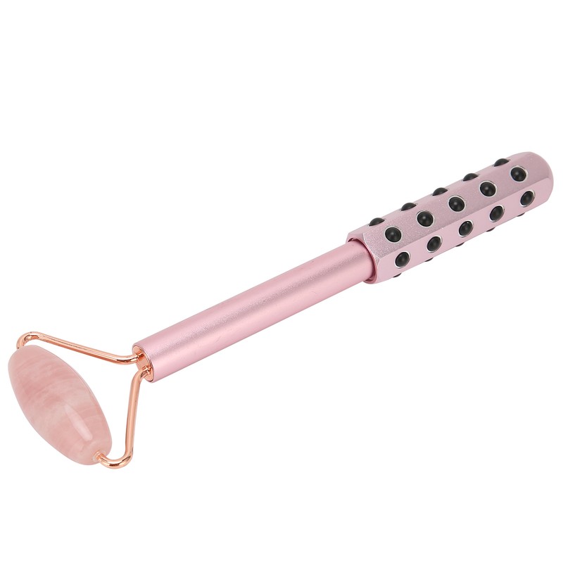 Facial Roller Relieve Wrinkles Germanium Stones Natural Jade Face Massage