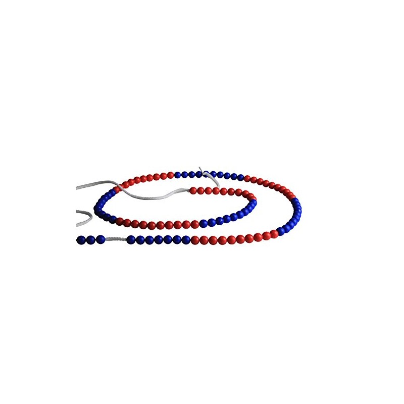 WISSNER® 80260 aktiv lernen - 100er Rechenkette rot/blau - RE-Plastic®