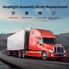 Easyinst Freightliner Headlights for Cascadia 2008-2017,Replacement Headlamp DOT and SAE