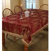 Violet Linen Oblong/Rectangle Tablecloth, Burgundy, 52" x 70"