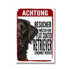 Flat Coated Retriever Approval Dog Sign Saying Door Sign Dog