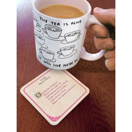 Brainbox Candy - Funny 'Old Mother Hubbard Coaster' - Small Gift Ideas For Him Her - Friends Birthday - Housewarming Present - New Home Gift - Funny Gifts For Women Men