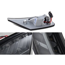 EPARTS Smoke Lens White LED Front Bumper Side Marker Parking Lights Pair Compatible with 2013-2019 Subaru BRZ