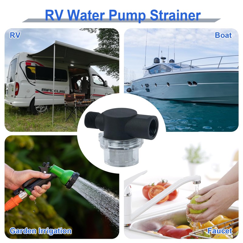 EINDER RV Water Pump Filter Compatible with WFCO or Shurflo