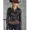 TOPACC Womens Western Belts for Jeans Ladies Coffee Cowgirl Belt