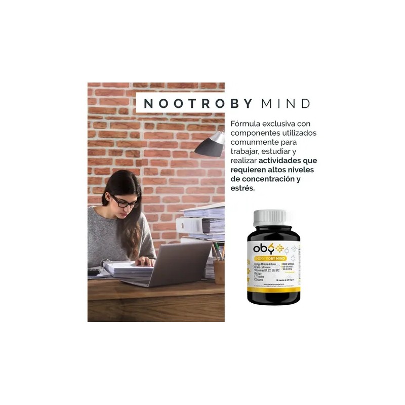 Oby Nootropicos Neuroprotector Concentración, Memoria