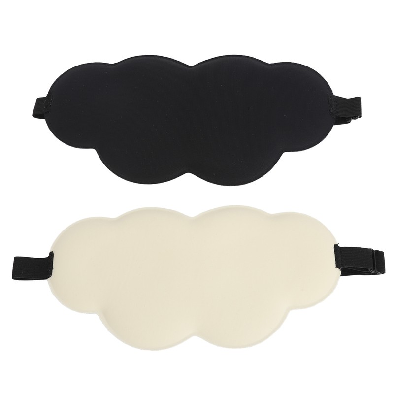 2Pcs Sleep Eye Shade Cloud Shape Versatile Comfortable Breathable Skin
