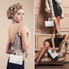 Beaguful - Bolso de mano para novia, boda, noche, con
