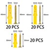 120 PCS Screws and Wall Plugs Set, Assorted Masonry Fixing