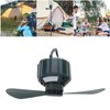 Portable Camping Fan LED 3 Speed Timing 10400mAh Waterproof USB