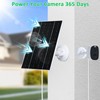 4W Solar Panel for Security Cameras, USB-C and USB, 3
