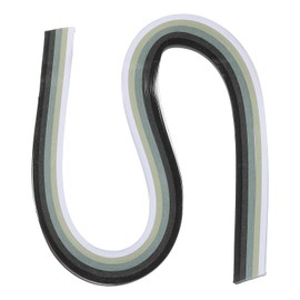 PATIKIL Pack of 120 Rainbow Quilling Strips Paper 3/16 Inch (5 mm) 21 Inch Origami Paper Quilling Strips for Arts DIY Crafts Christmas Gradient Black