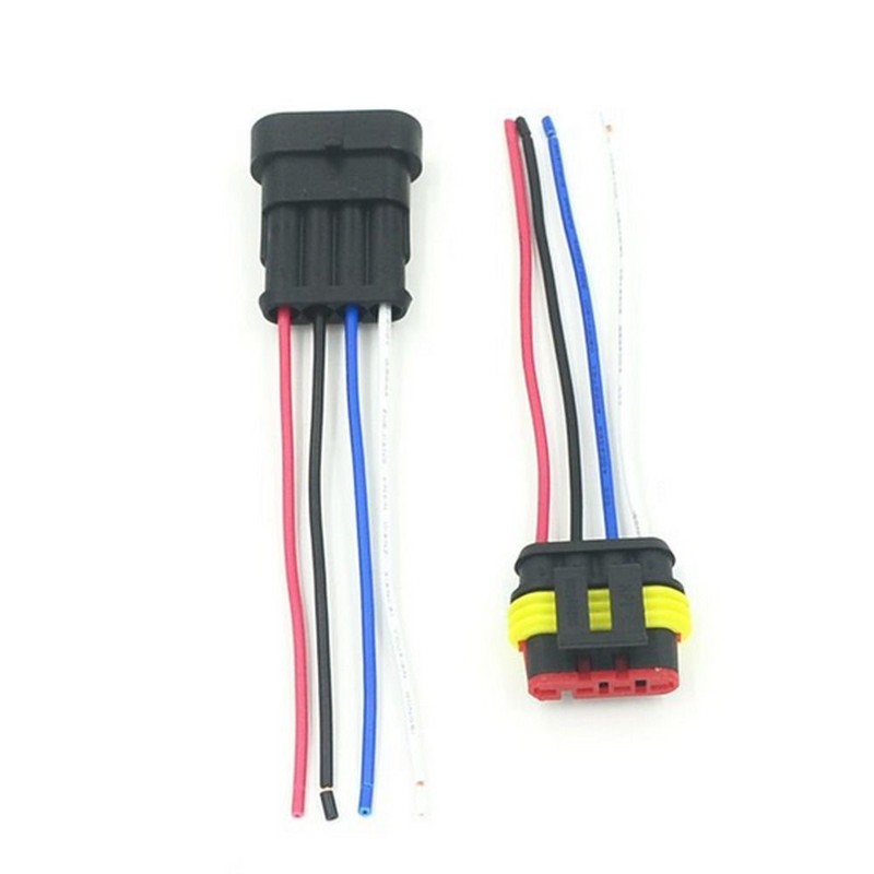ZYTC 4 Pin Way Car Waterproof Wire Connector Plug Auto