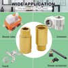 (2 pcs) Upgrade Brass Pipe Plumbing Adapter with Rubber O-ring,