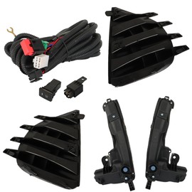 Thomletha Left and Right Fog Lights Assembly Replacement for Toyota Corolla SE XSE 2017 2018 2019 Driver Passenger Side Clear Lens