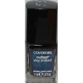 CoverGirl Nail Polish Outlast Stay Brilliant #55 Teal on Fire (Blue) Free S & H