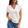 GRACE KARIN 2024 Fashion Cap Sleeve Tops Fall Sweater Vests