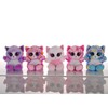 Heinrich Bauer 14242 Glitter Lashy Cat Plush Toy, 15 cm,