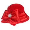 Women 100% Wool Winter Felt Hat Wide Brim Cloche Church