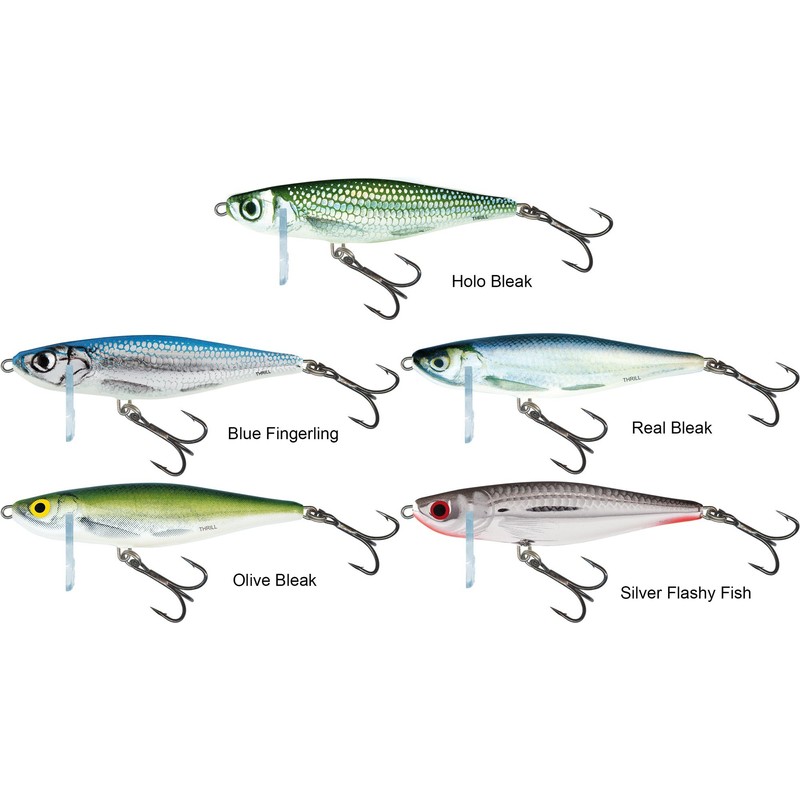 Salmo Thrill Wobbler Sinking, Colours: Real Bleak, Length / Weight