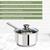 Ecolution 2 Quart Stainless Steel Cooking Pot with Tempered Lid