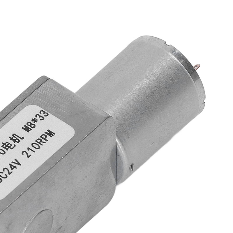 Turbo Worm Geared Motor High Torsion Micro Gearbox DC24V M8x33mm