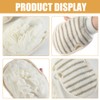 NOLITOY 2pcs Exfoliating Bath Mittens Dual-sided Skin Scrubbing Gloves for