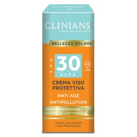 Clinians Solar Gesichtscreme Anti-Age Antipollution, SPF 30 Hoch, 75 ml