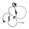 C-Shape Swivel Earpiece in-Line Mic/PTT Compatible with Motorola Radios SL1600
