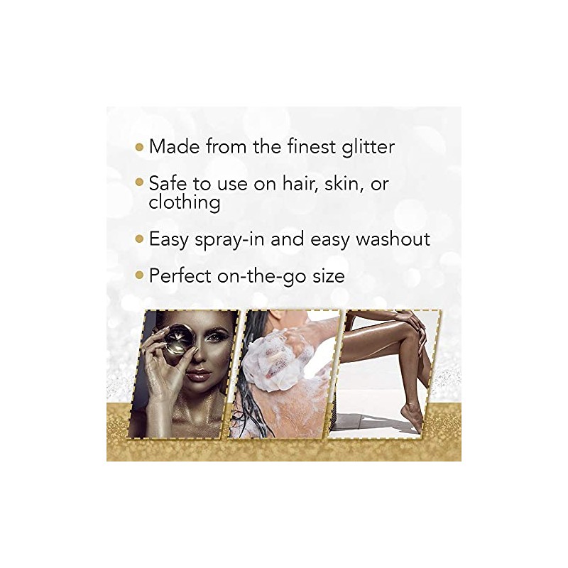 jerome russell Build Temporary Hair Color Spray, Gold, 3.5 Ounce