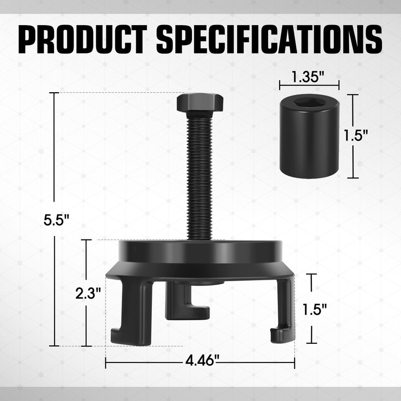 DNA MOTORING 25264 GM Harmonic Balancer Puller, No Radiator Removal