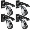 Retractable Workbench Casters, Set of 4 – 660 lb Total