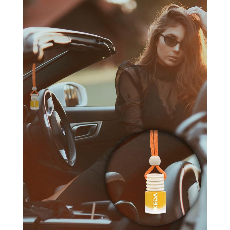 ikeda fragrance Car Air Freshener, 2pcs 4ml Car Scents,45-Days Keep