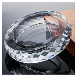 Rxcvkmw crystal glass Gshtray, cigar Gshtray, suitable for home, office, and various occasions.