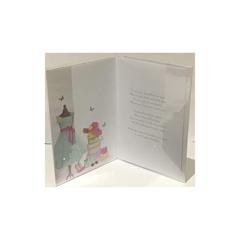 Birthday Card Daughter in Law - 9 x 6 inches