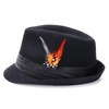 Geebuzz Fedora Hats for Men Women Classic Short Brim Felt