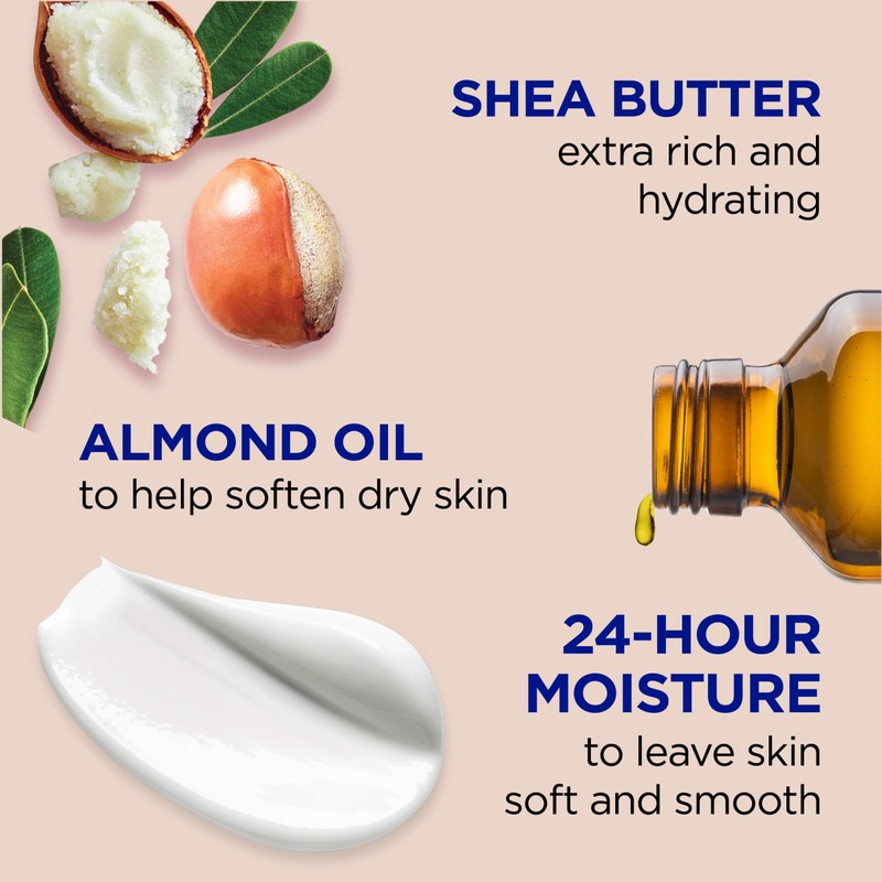 Dr Teal's Body Lotion, Shea Butter & Almond, 18 fl